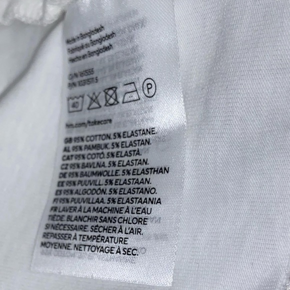 Women’s H&M Divided white cropped tank / bralette size XL NWT - Picture 4 of 10